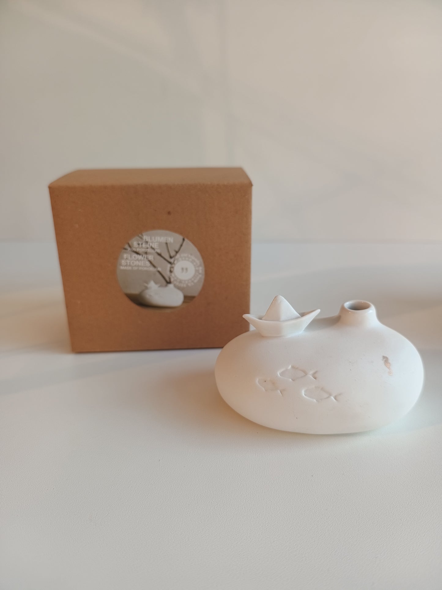 Blumensteine Boot und Fische von Good old friends