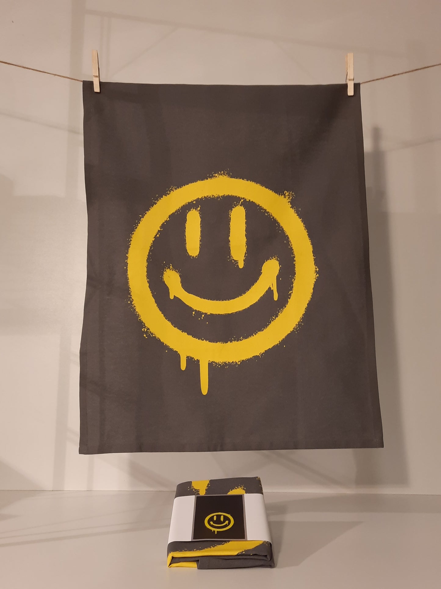 Geschirrhandtuch Smiley