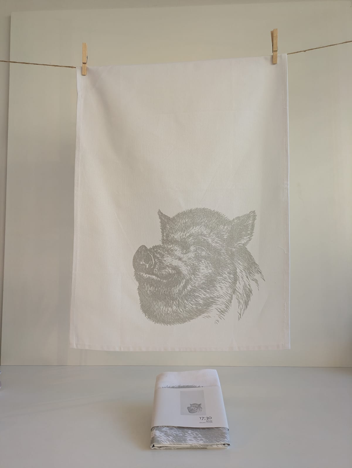 Geschirrhandtuch Wildschwein