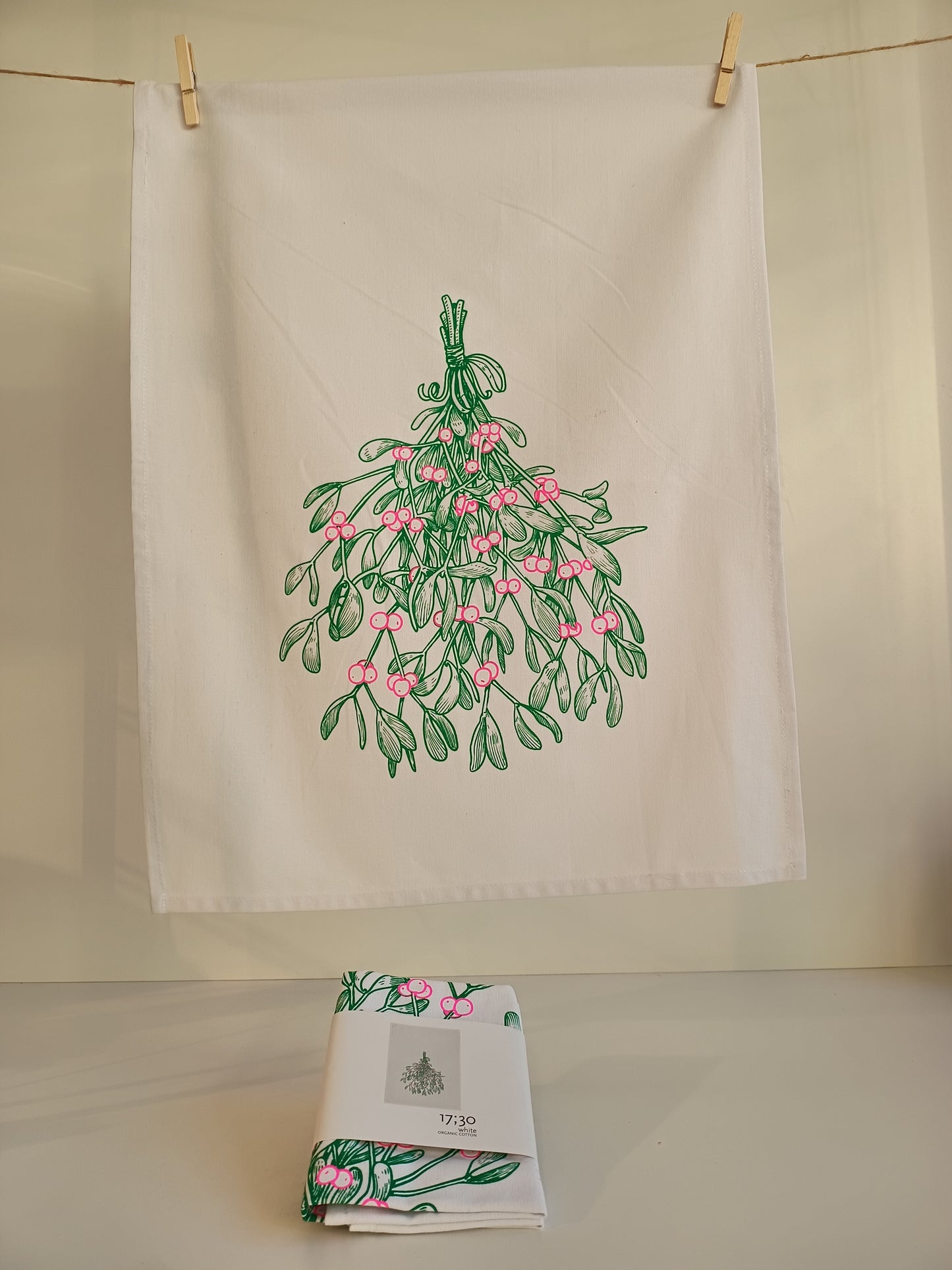 Geschirrhandtuch Mistelzweig