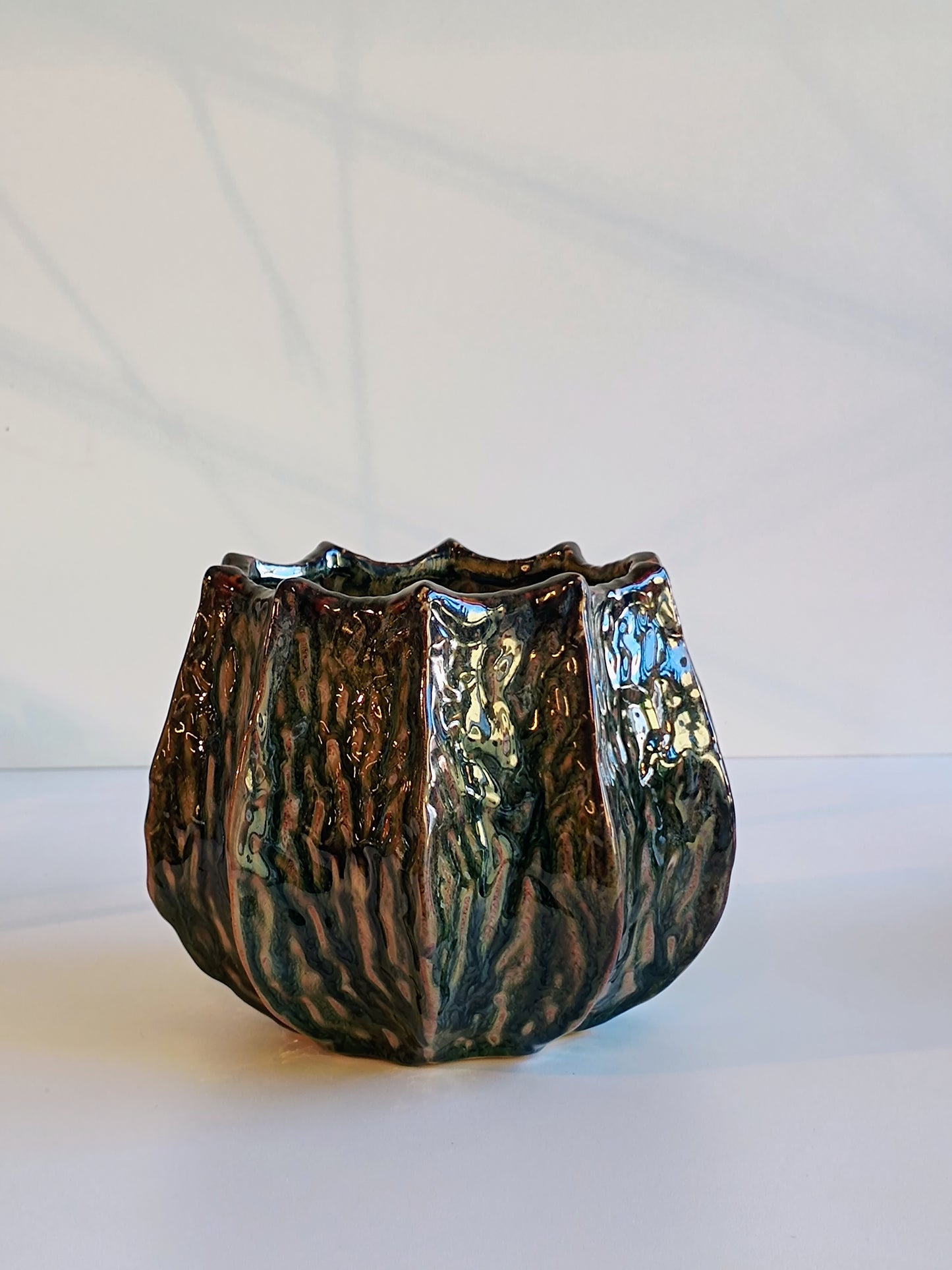 Blumenübertopf " AntikBlau"