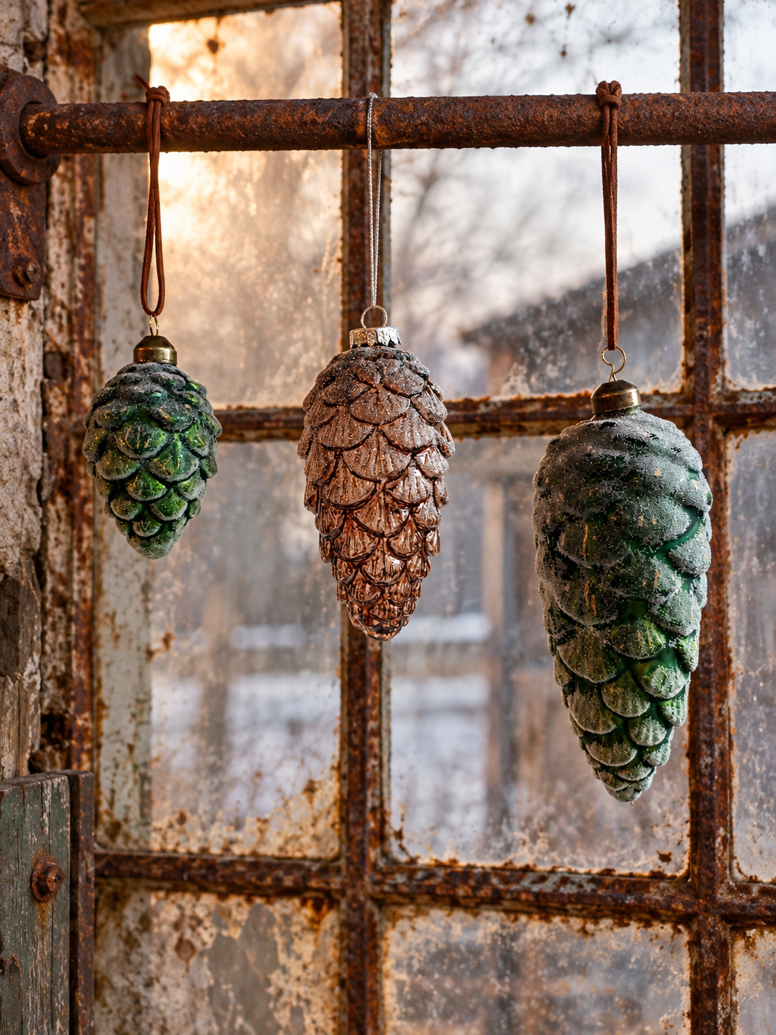 Glaszapfen - zauberhafte Weihnachtsdekoration