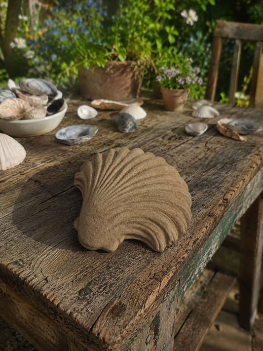 Zauberhaftzer Edelbeton Jakobsmuschel von Atelier SirWilliam