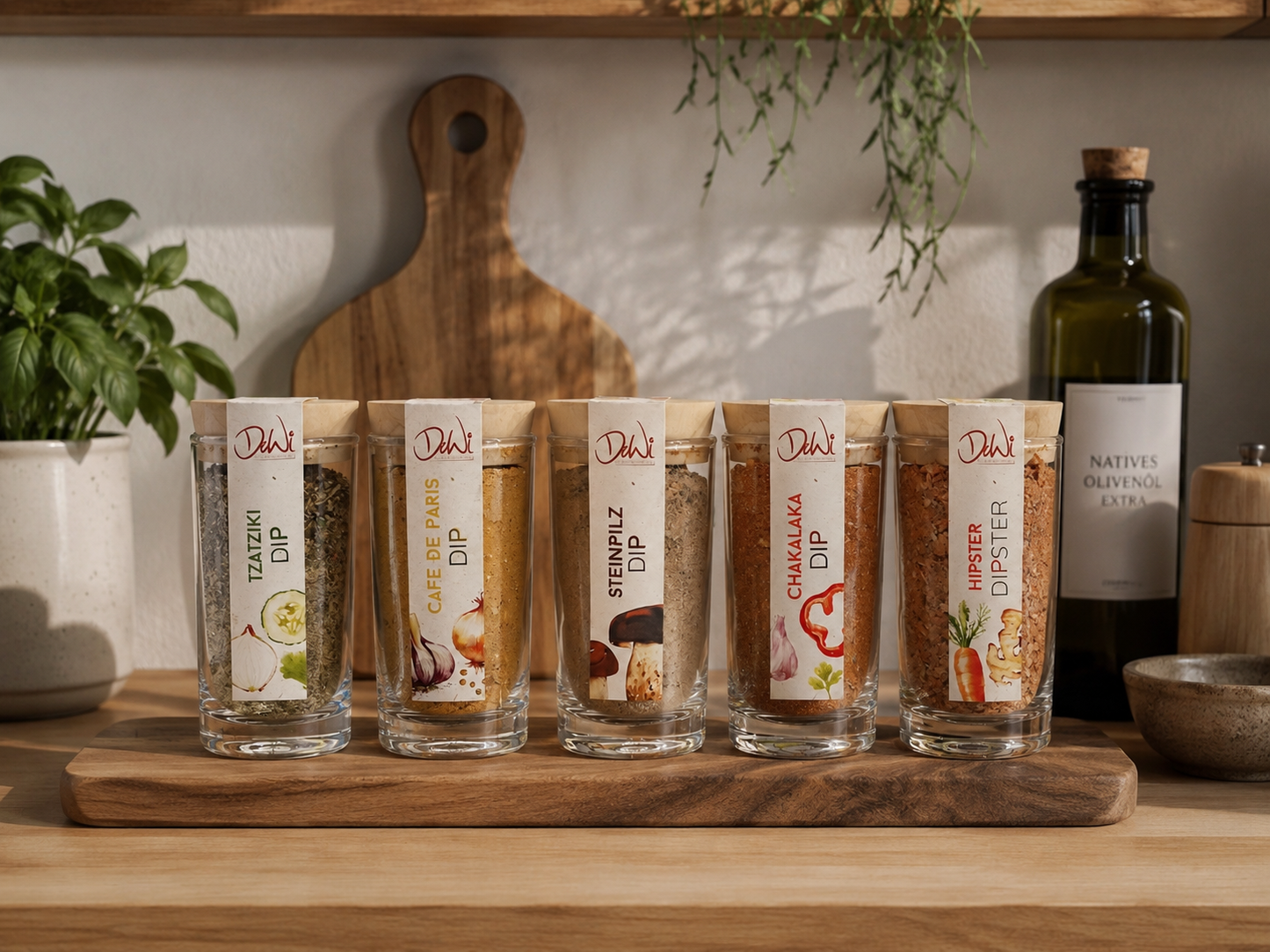 DeWi Gewürze im Glas 5 verschiedene Sorten