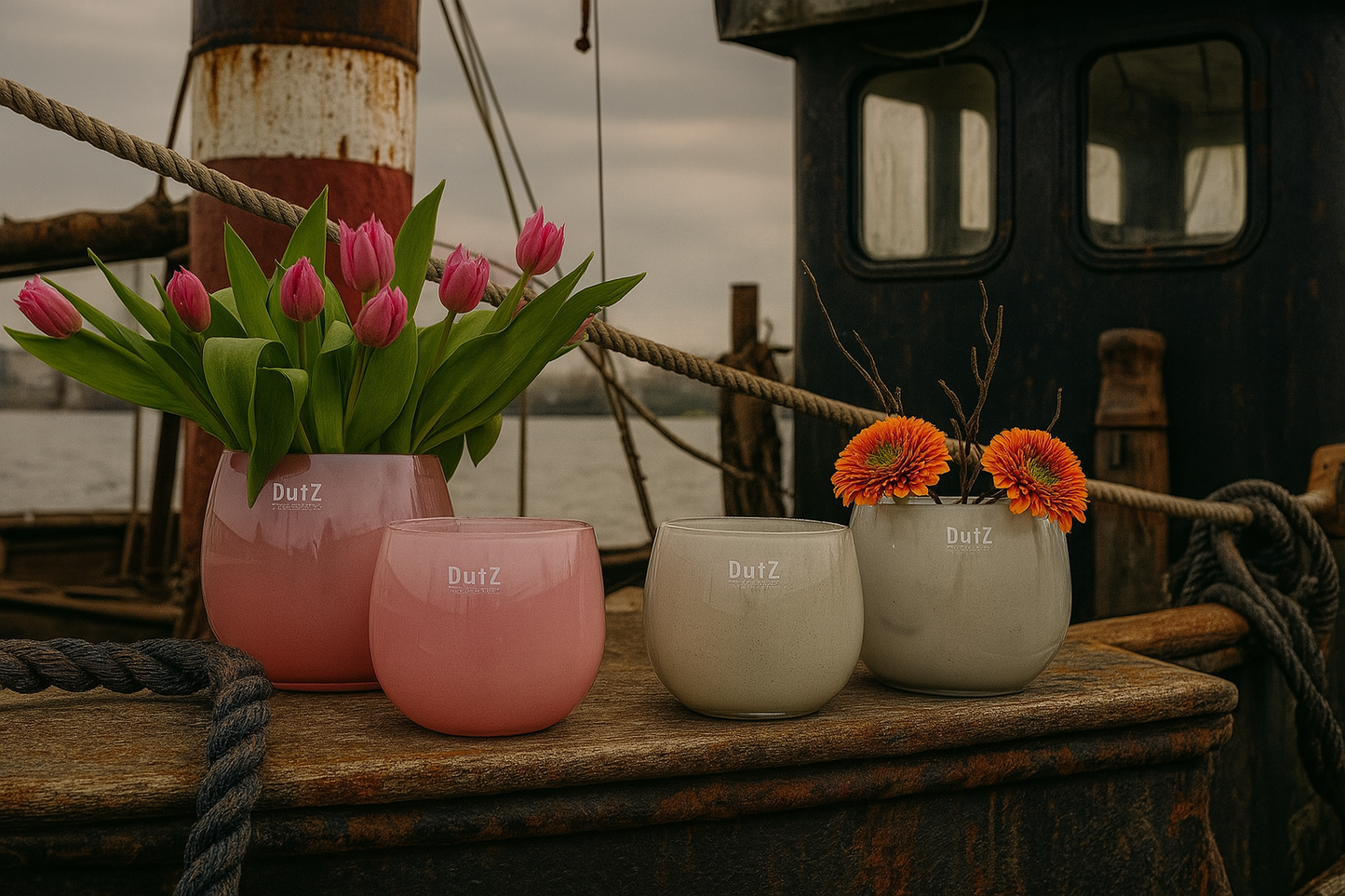 DutZ Pot Fuchsia und Lightgrey