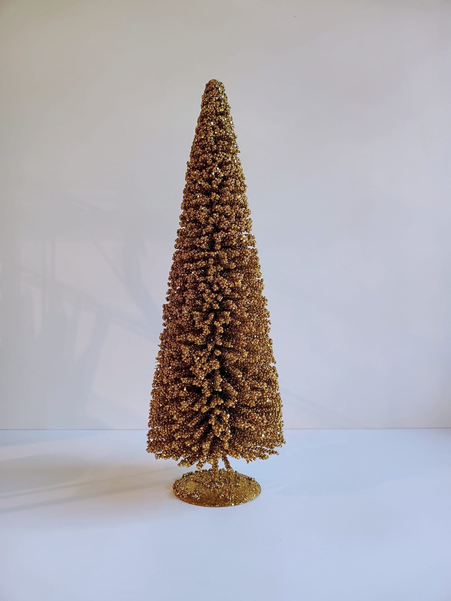 Dekobäume Schwarz und Gold mit Glitzer