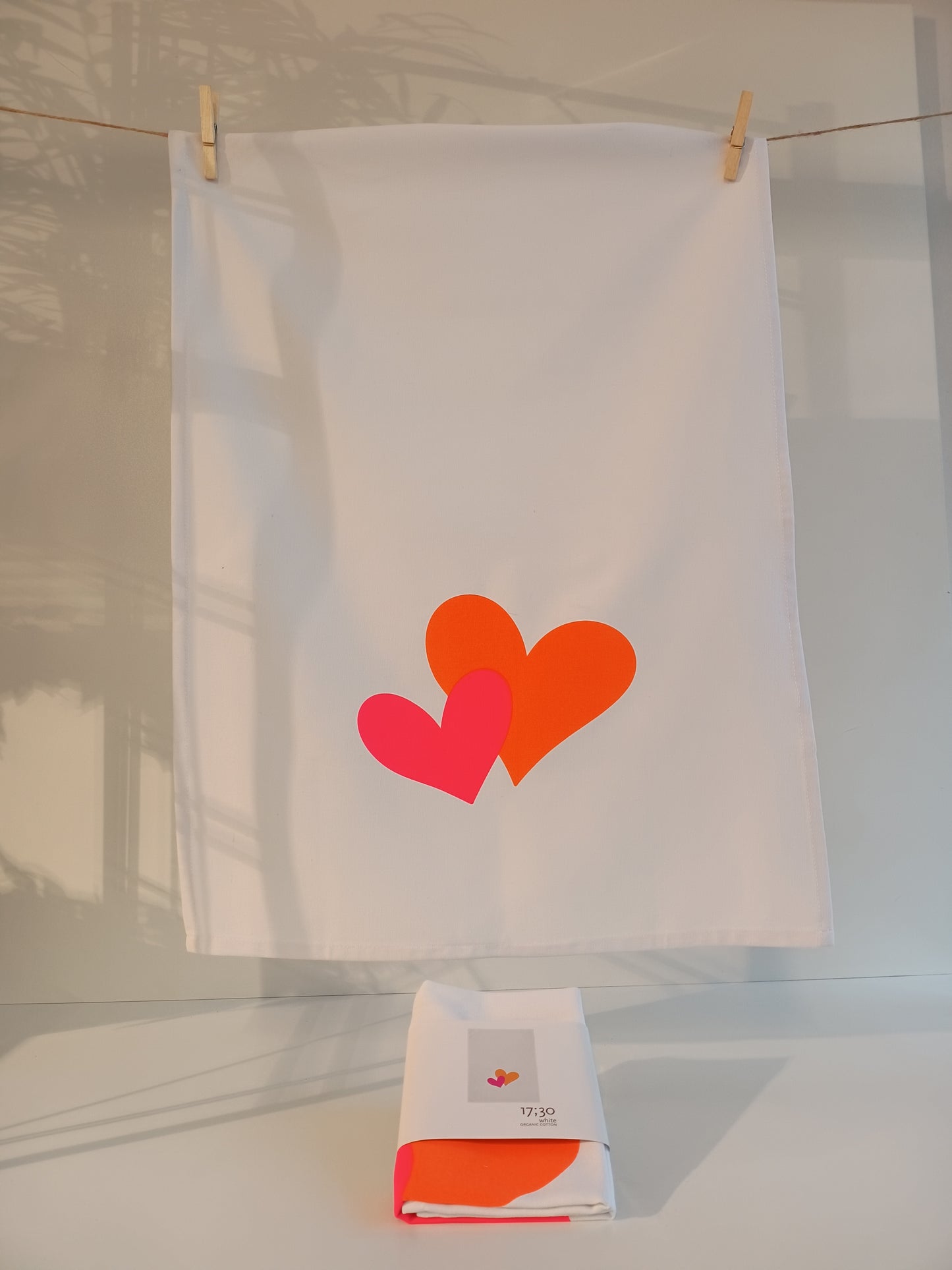 Geschirrhandtuch Herzen