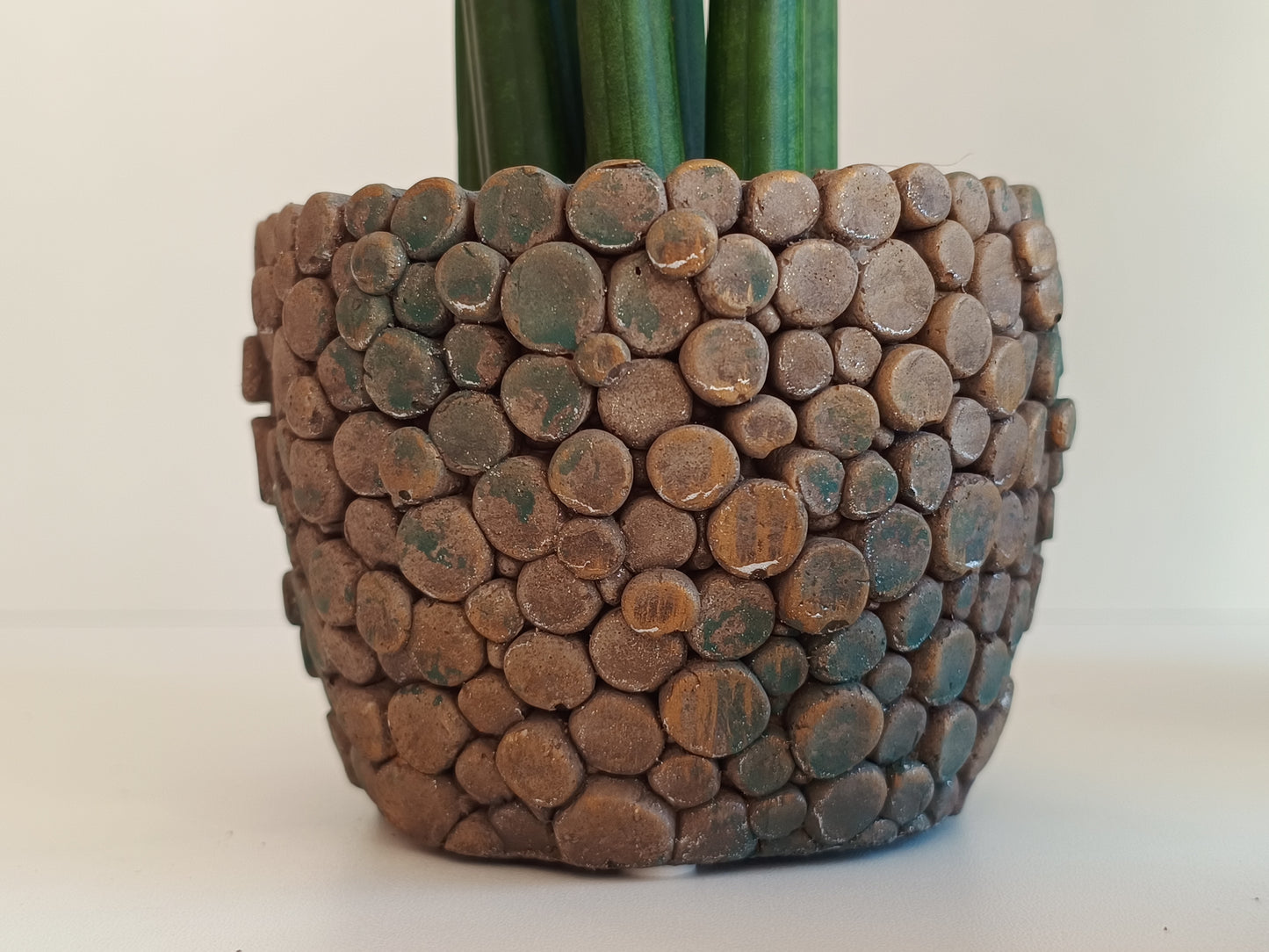 Übertöpfe "Jannicke Black Zement" von PTMD