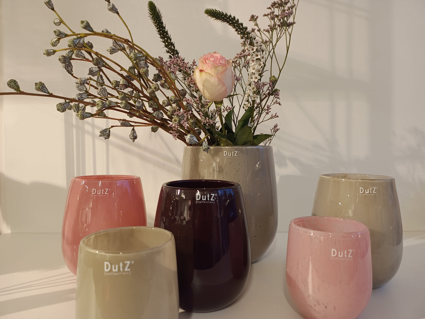 DutZ Barrel in Taupe, Plum und Fuchsia