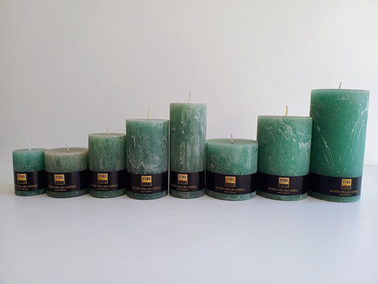 Stumpenkerzen vomm PTMD emerald