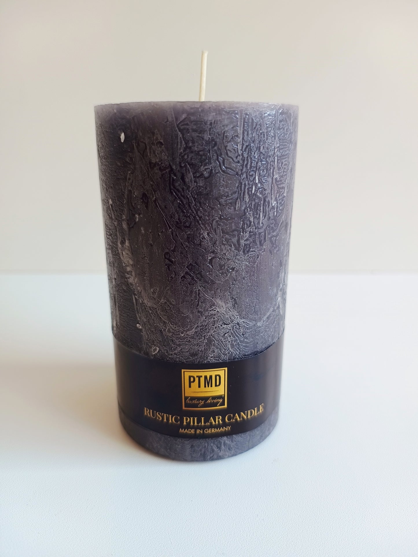 Stumpenkerzen von PTMD anthrazit