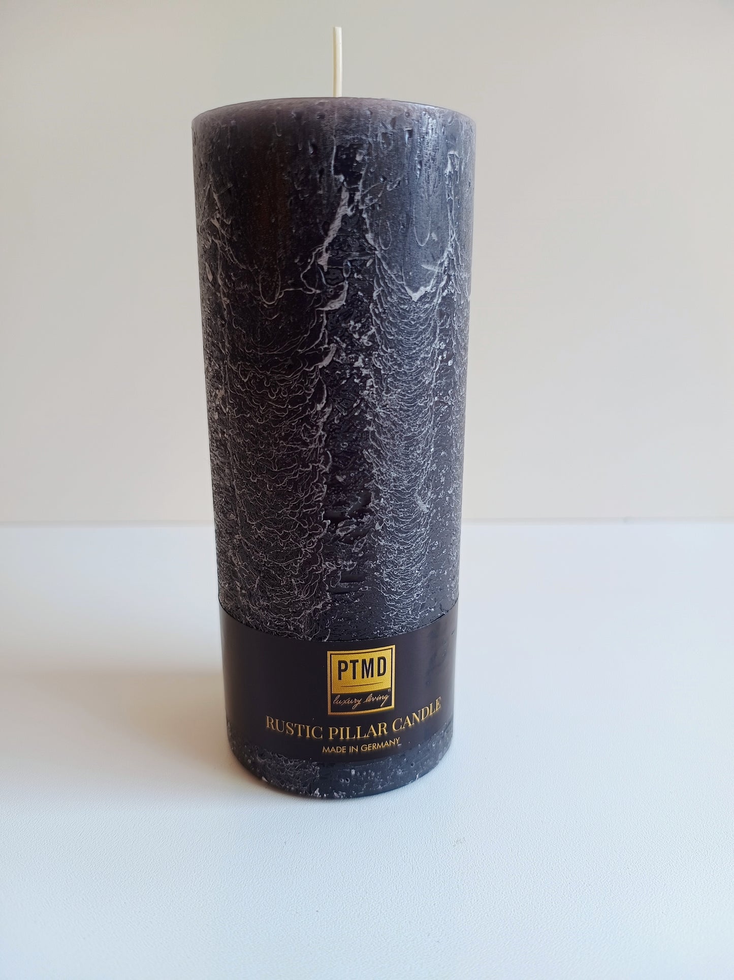 Stumpenkerzen von PTMD anthrazit