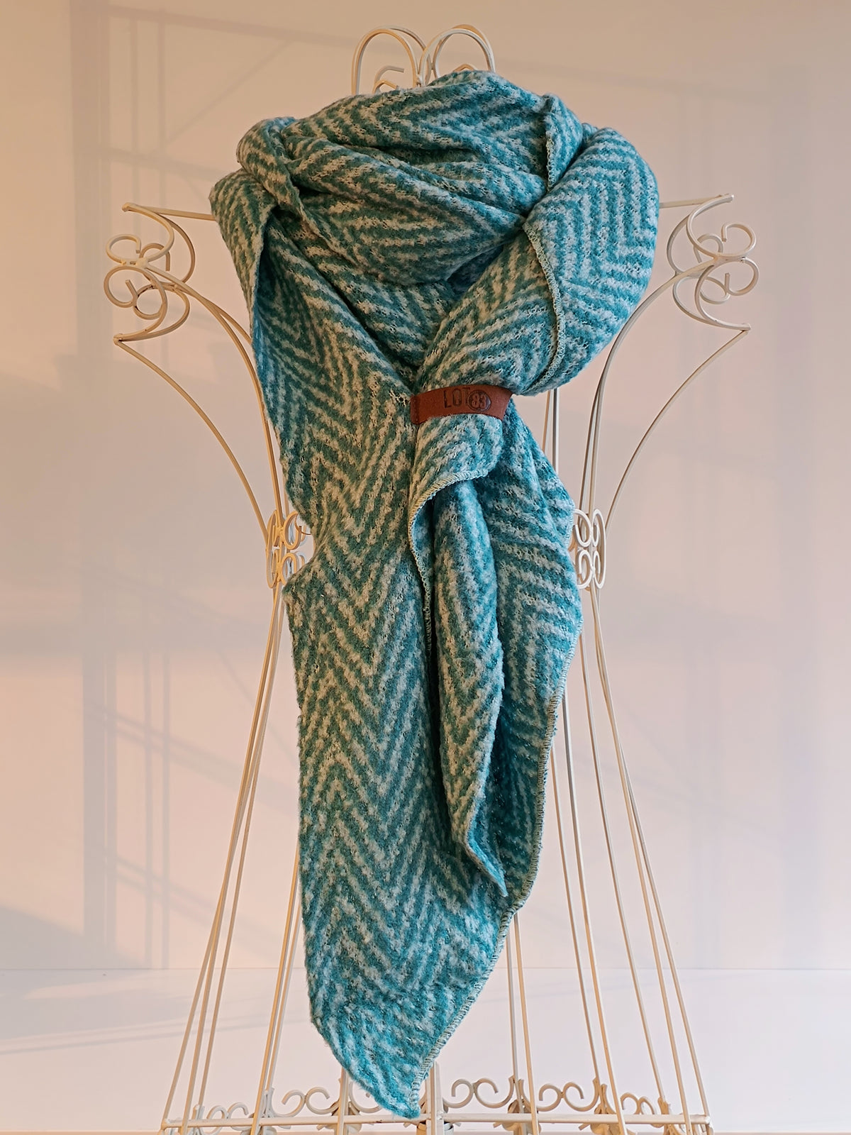 Schal Lot83 mint gestreift