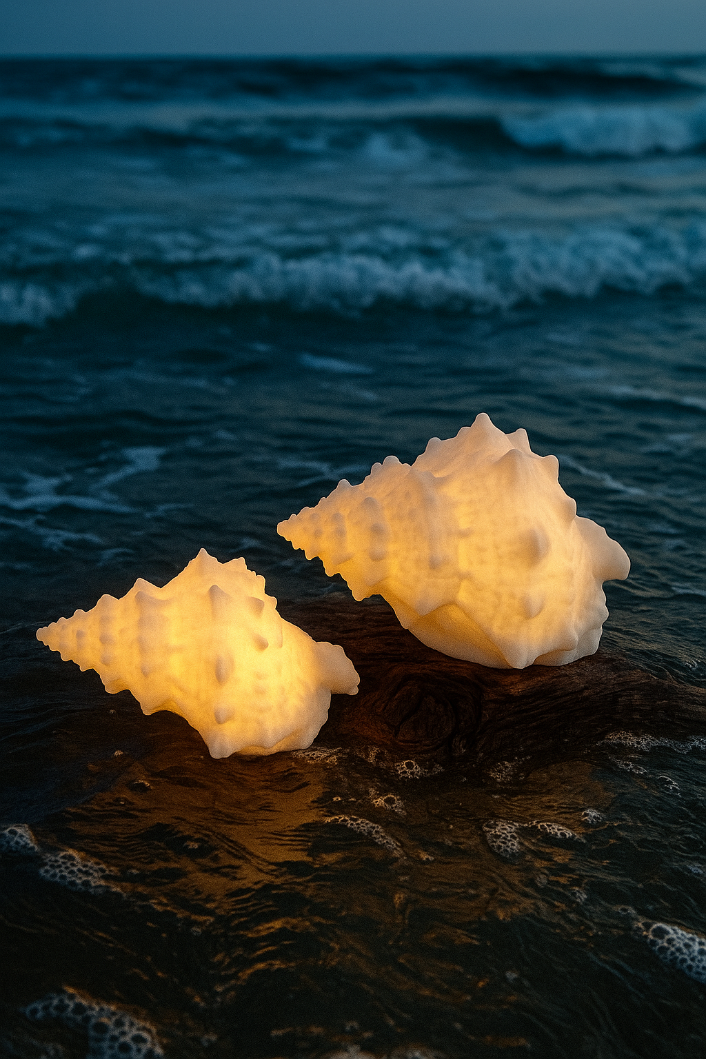 Muschel mit Beleuchtung von PTMD