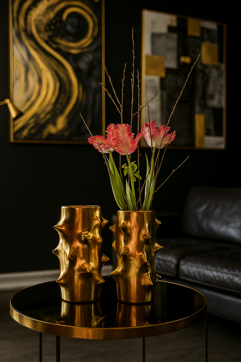 Oswaldo Gold Vase von PTMD