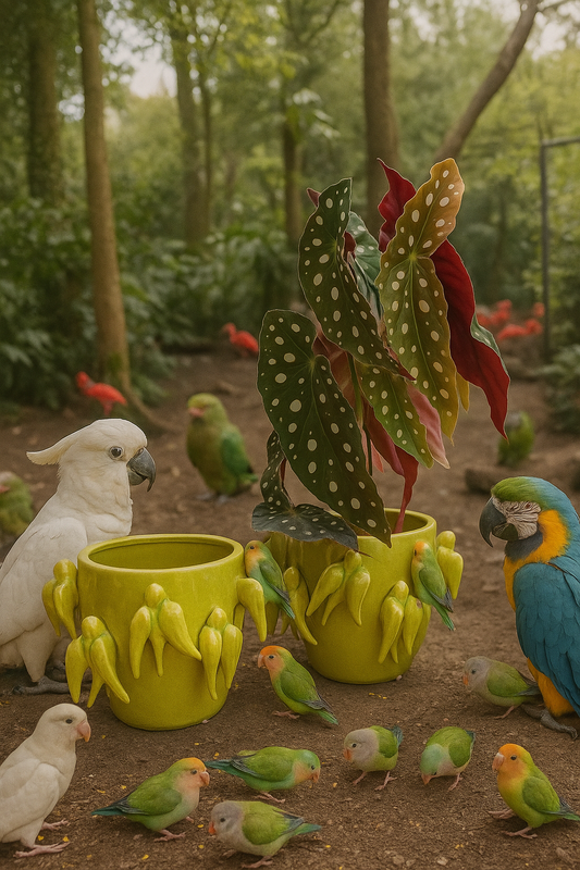 Übertopf "Emmelyn Green Birds" von PTMD