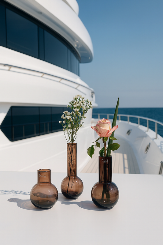 DutZ Vase Masa smoky brown