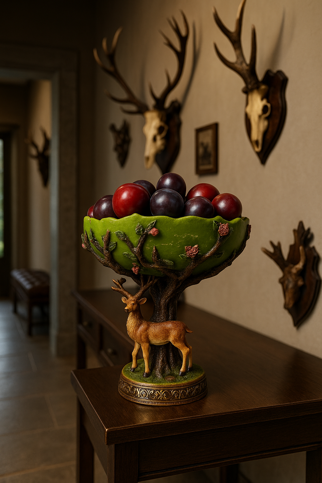 Schale mit Hirschmotiv