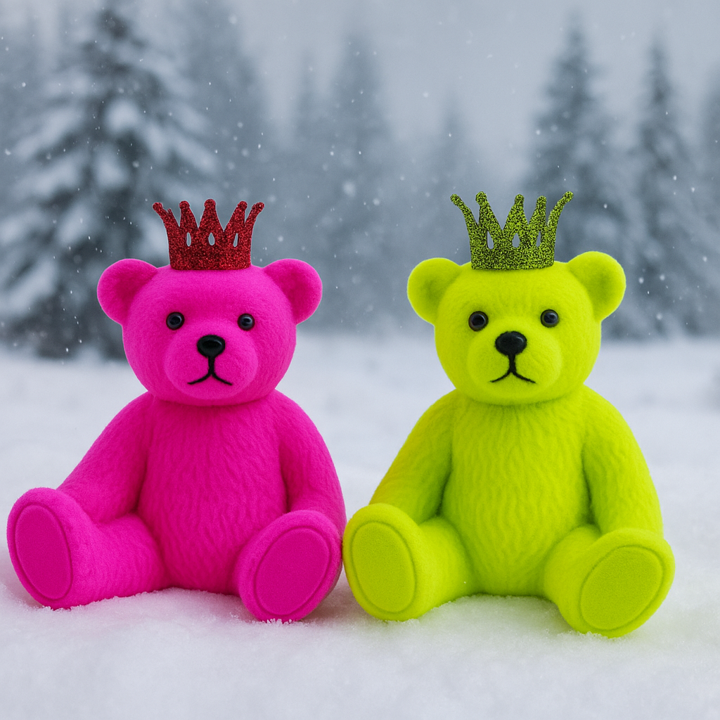 Teddy Duo Crown Bears